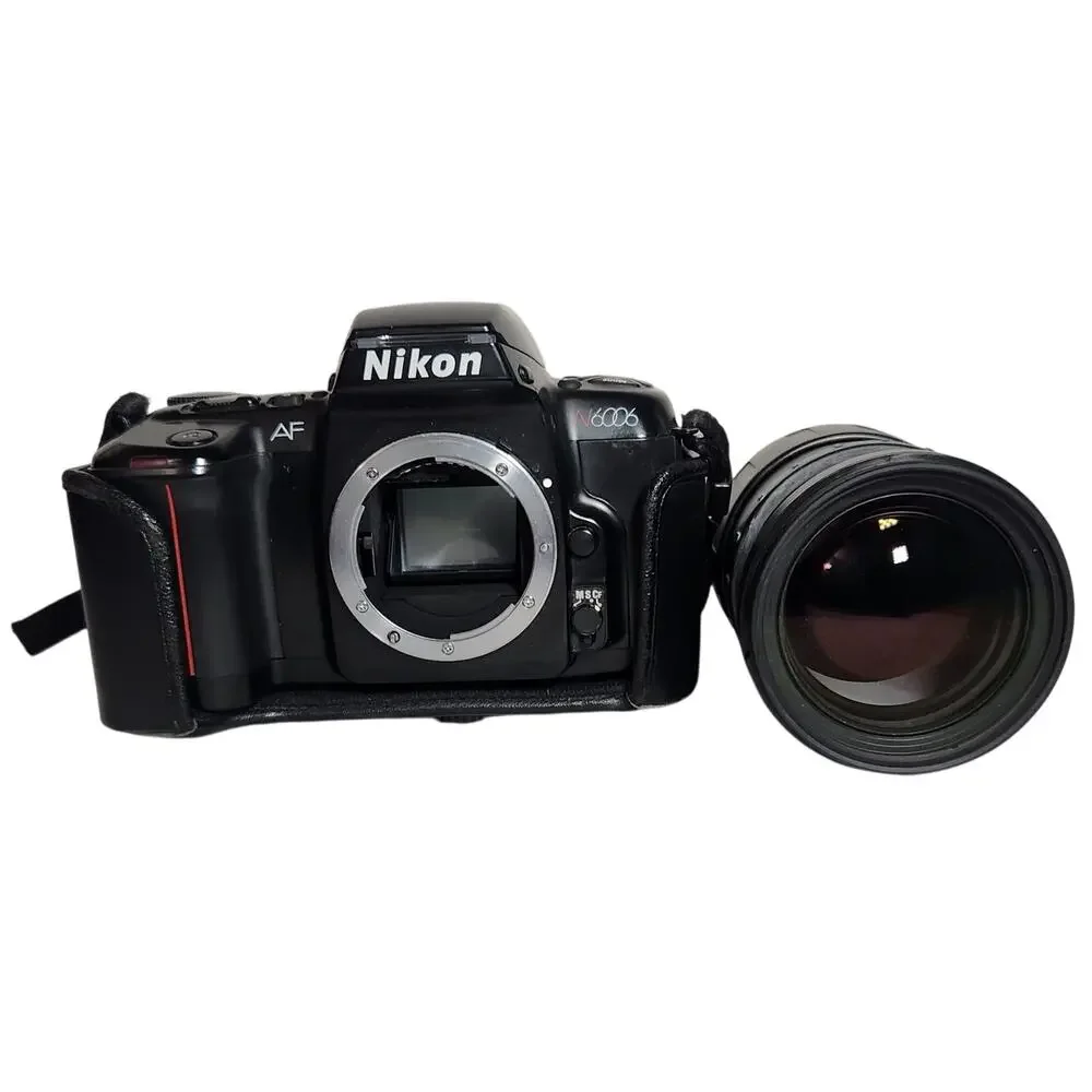 Nikon N6006 AF 35MM Tested Vintage Film Camera With Tamron Lens Pre-owned